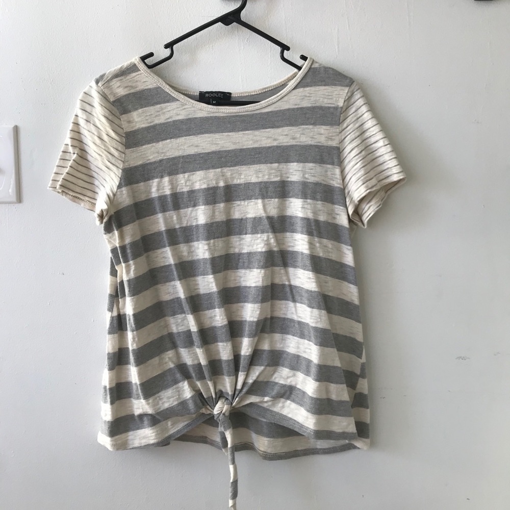 Roolee tie front t shirt